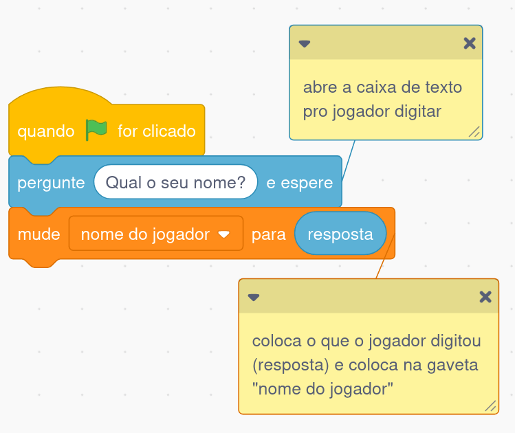 Código do cenário contendo os blocos mencionados acima