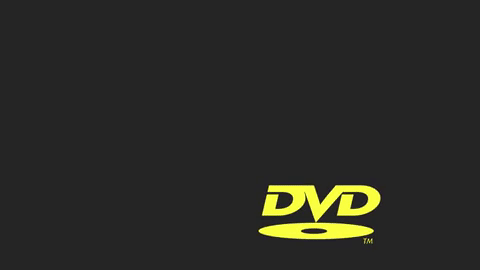 Logo DVD andando na tela da TV, batendo nas paredes