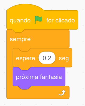 Motorzinho que troca de fantasia da pomba