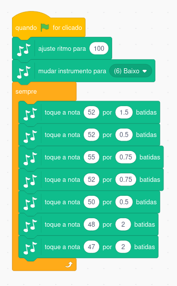 Código de uma música misteriosa