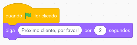 Código inicial do ator vendedor
